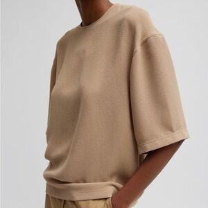 Tibi | Pebble Sable Easy T-Shirt | Color - Granola | Medium